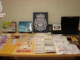 Desarticulada una banda de falsificadores que operaba en Madrid