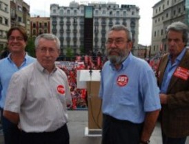 El Rey recibe a los líderes sindicales en Zarzuela