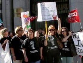 Manifestación a favor de la educación pública infantil