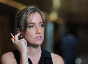 Tania Sánchez (IU) en la Asamblea de Madrid