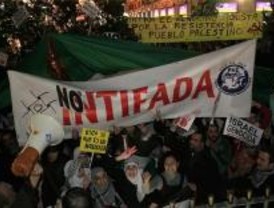 Protestas en Sol contra el bombardeo de Gaza