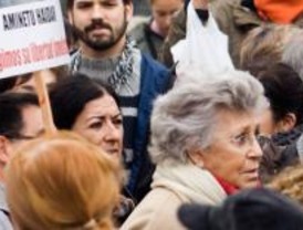 Medio centenar de personas se manifiestan en Sol por Aminetu Haidar