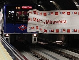 El barrio de Mirasierra estrena la última ampliación de Metro de la legislatura