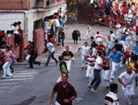 Un contusionado en el segundo encierro de Pinto