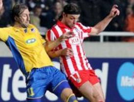 1-1. Un empate ante el Apoel acerca a un gris Atlético a la Liga Europa