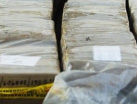 La incautación anual de cocaína se acerca ya a los 1.000 kilos