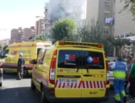 Una mujer, herida grave en el incendio de una vivienda en Leganés