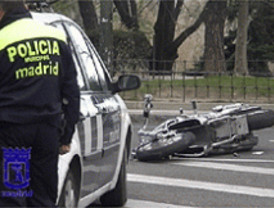 Muere un motorista tras un choque en el Paseo de Moret
