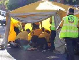 Muere la anciana atropellada en un paso de peatones del Puente de Vallecas