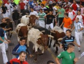 Seis heridos leves por contusiones en el segundo encierro de las fiestas de San Sebastián de los Reyes