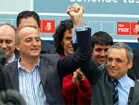 Simancas y Sebastián defienden juntos el voto 'por la gente y contra nadie'