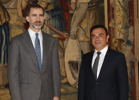 El rey Felipe VI recibe a Carlos Ghosn, presidente de Renault-Nissan