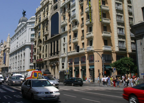 Récord de peatones en Gran Vía en el primer fin de semana de rebajas