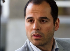 Ignacio Aguado candidato por Ciudadanos a la Comunidad de Madrid durante la entrevista en la Terraza de Gran Vía.