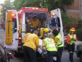 Tres heridos por un incendio en Ciudad Lineal