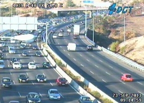 Circulación complicada en la M-40