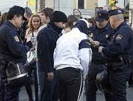 El blindaje policial evita la batalla en la Puerta del Sol
