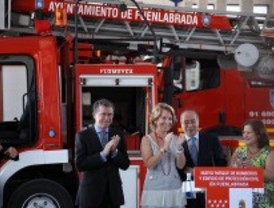 Polémica en la inauguración del nuevo parque de bomberos de Fuenlabrada