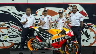 Repsol Honda desvelan la nueva RC213V en Sentul, Jakarta
