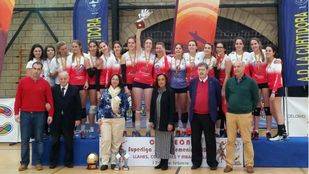 El equipo de voleibol femenino juvenil de Alcobendas, el mejor de España