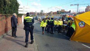 Herido muy grave un anciano atropellado por una moto en Entrevías