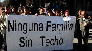 Concentración STOP desahucios en Plaza Castilla. (Archivo)