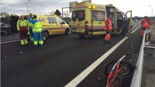 Fallece un ciclista atropellado por un coche en la M-501