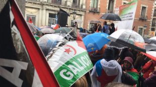 Una manifestación pro-saharaui pide "evitar la guerra" a las puertas de Exteriores