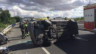 Un conductor de 65 años ingresa muy grave tras un accidente en la A-4