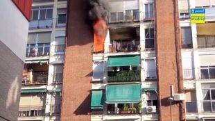 Trasladada muy grave a La Paz una mujer de 77 años por un incendio en su vivienda