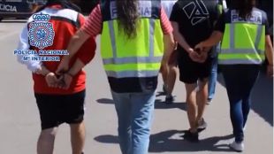 Varios de los detenidos del 'Distrito 14'.