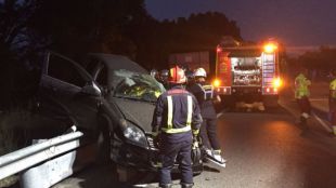 Dos fallecidos en la colisión de un turismo y una motocicleta en la M-505