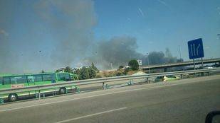Un incendio alerta a los vecinos de Las Rozas