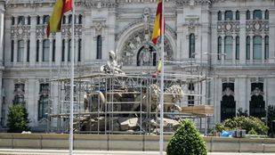 La Cibeles estará de obras dos meses