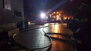 Incendio en el polideportivo de la Concepción