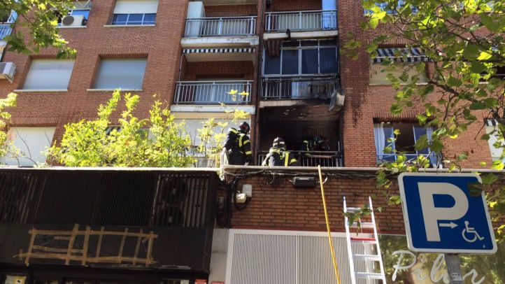 Incendio en la calle Alcalá
