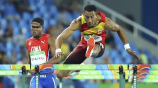 Orlando Ortega gana la plata en 110 metros vallas