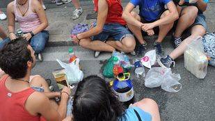 Las denuncias por botellón caen siete puntos frente a los últimos meses del PP