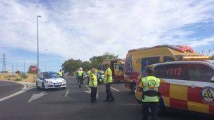 Muere un hombre en un accidente de moto en la M-607