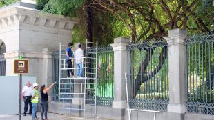 Comienza la restauración del cerramiento histórico del Jardín Botánico
