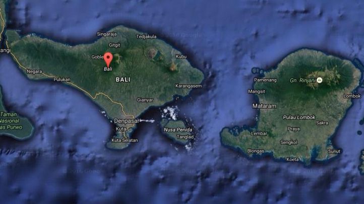 Trayecto entre Bali y Lombok, donde ha tenido lugar una explosión mortal en un barco
