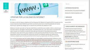 Hackean la web del Foro de Empresas por Madrid con contenidos pornográficos