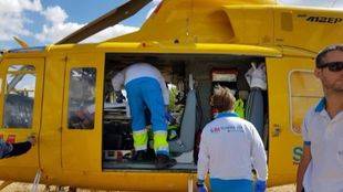 Grave una anciana atacada por su rottweiler en Becerril