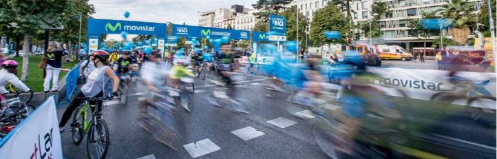 Más de 70.000 madrileños han participado este domingo en la tradicional Fiesta de la Bici