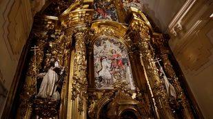 Así luce el restaurado retablo mayor de las Trinitarias Descalzas