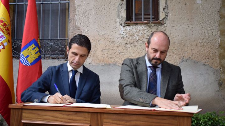 Javier Rodríguez Palacios y Pedro Rollán firman un convenio para la finalización de las obras del antiguo Convento de Capuchinos