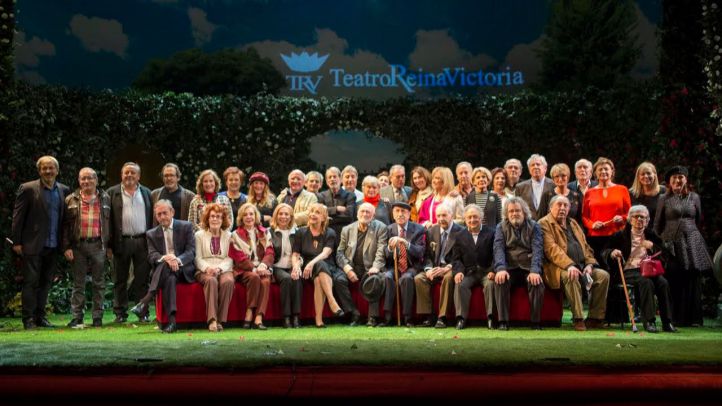 El nutrido grupo de actores homenajeados