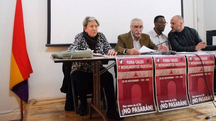 Varios colectivos han presentado el listado de calle franquistas a retirar del callejero de Madrid.