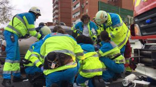Un muerto y seis heridos leves en un accidente múltiple en Fuenlabrada