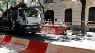 La demolición de un inmueble en Lagasca provoca el desalojo de siete edificios